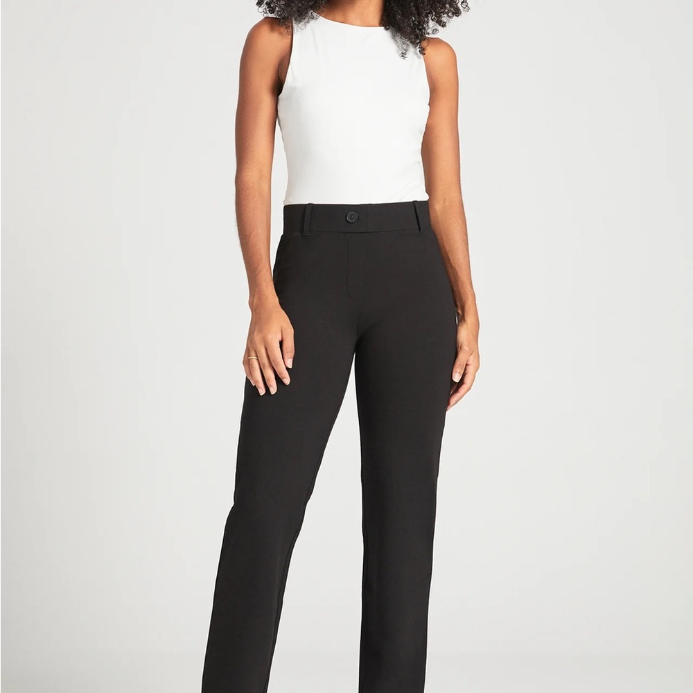 Betabrand Black Straight Leg Women's Pants
